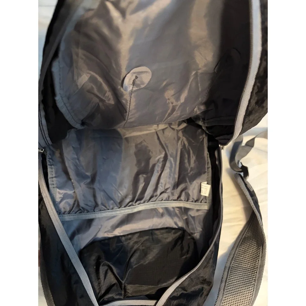 Travelon Backpack Packable Ripstop Black Grey Lightweight‎ Travel 42817